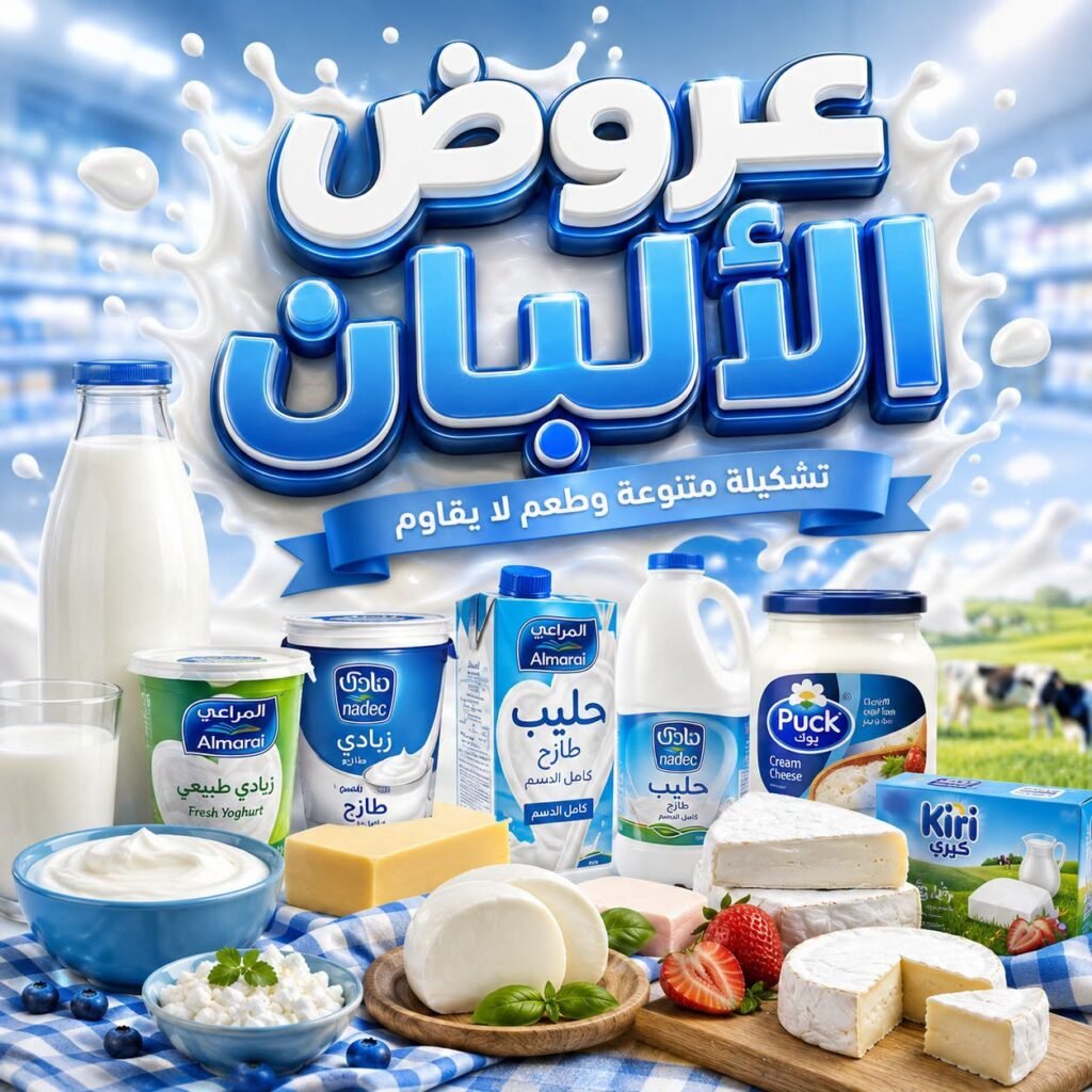 عروض الثلاجة العالمية 22 اغسطس 2026 عروض منتجات الألبان